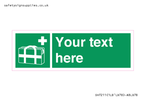 Custom sign safe condition Medical grab bag